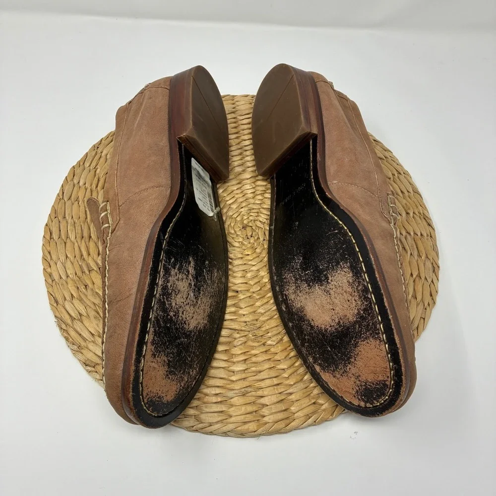 Cole Haan Henderson Venetian Loafers Shoes Mens 12 M Tan Brown Nubuck Leather
